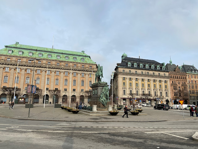 Building of the Parliament Square Gamla Stan Stockholm