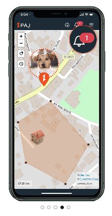 PAJ Easy Finder 4G tracker, display on i phone