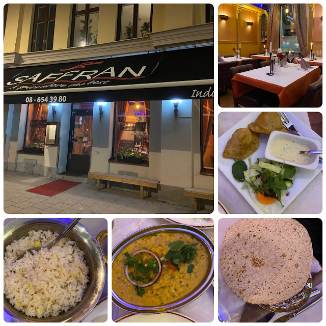 Saffran restaurant in Sweden and the interiors and photo of food,