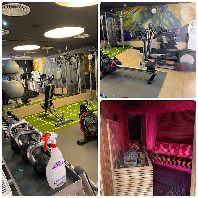 Gym and Conference rooms at the Scandic Hamburg Emporio Hotel