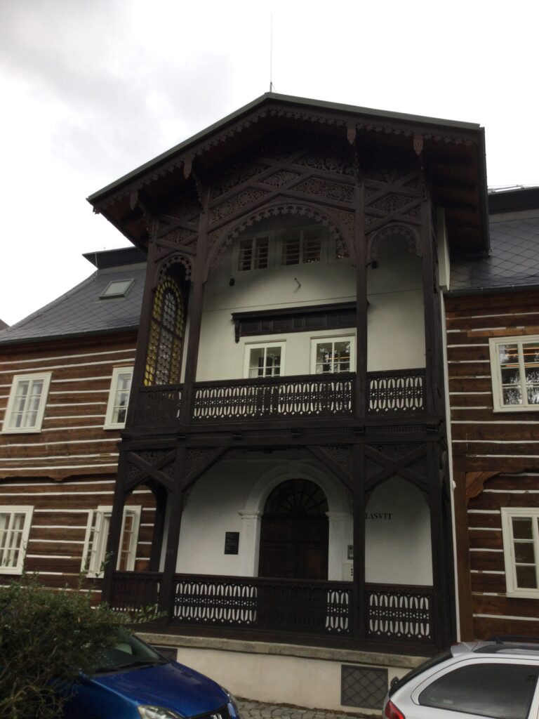 The head office building of Lasvit Ajeto Glass Works Novy Bor Czech Republic