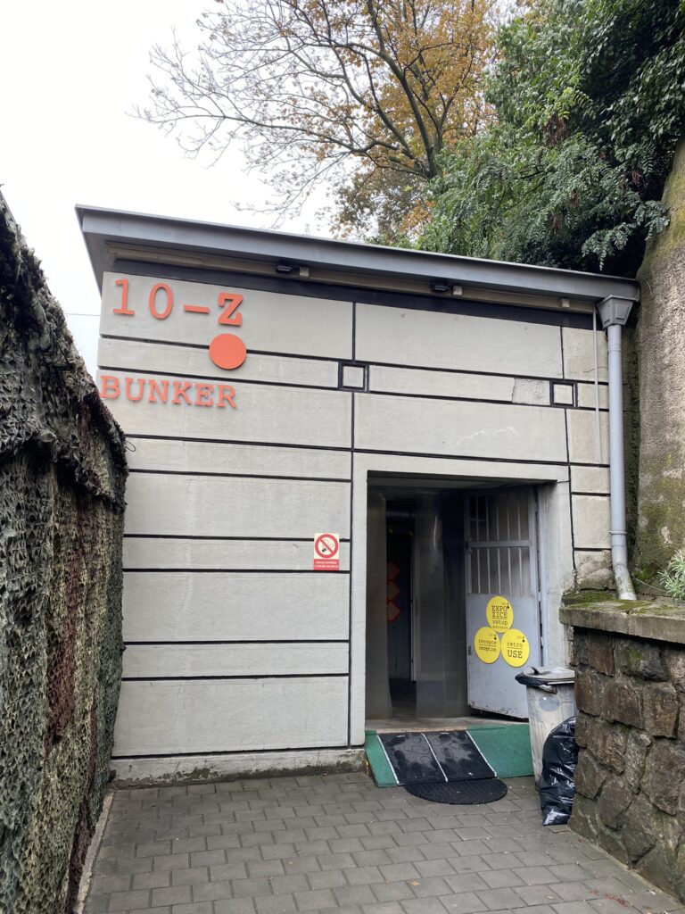 The front entrance of the 10-Z Bunker Brno