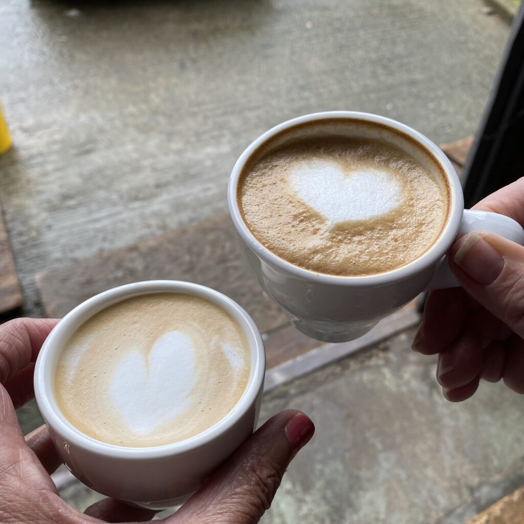 Heart Latte Art at Industra CAFE Brno Czech Republic