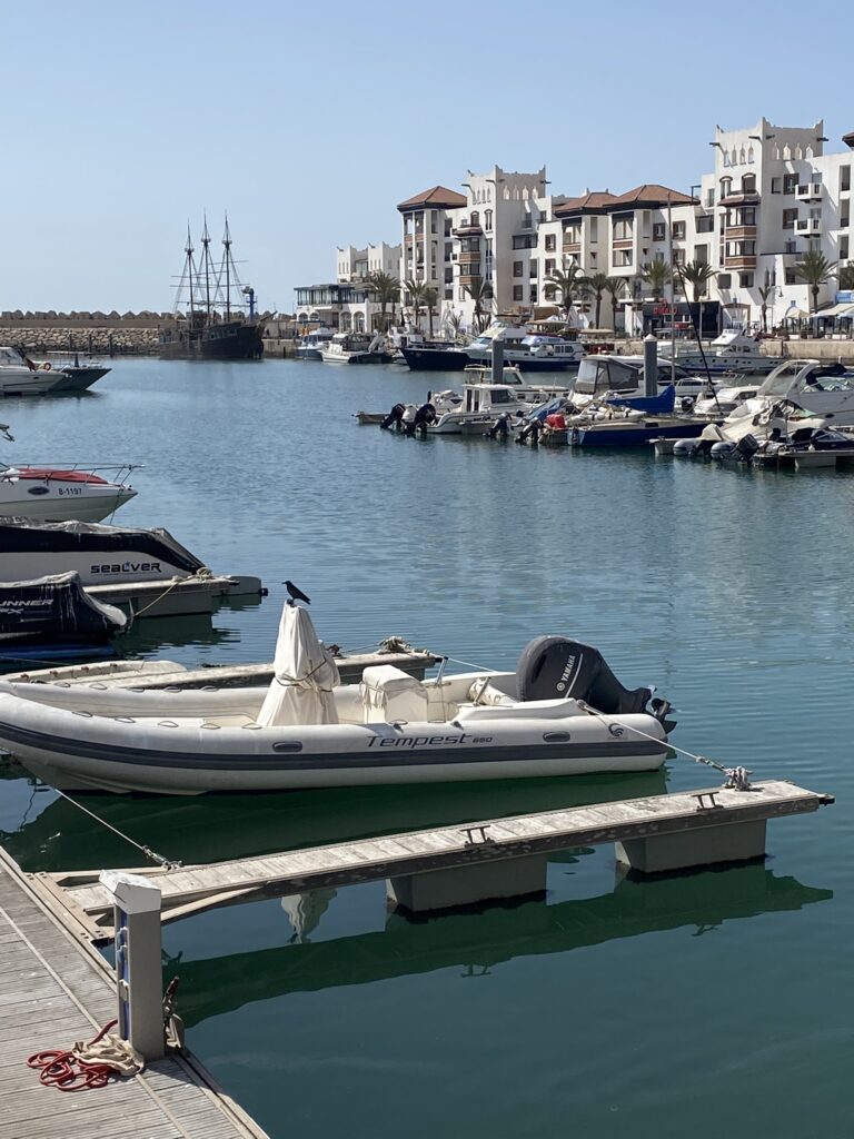 Agadir Harbour with boats and yachts