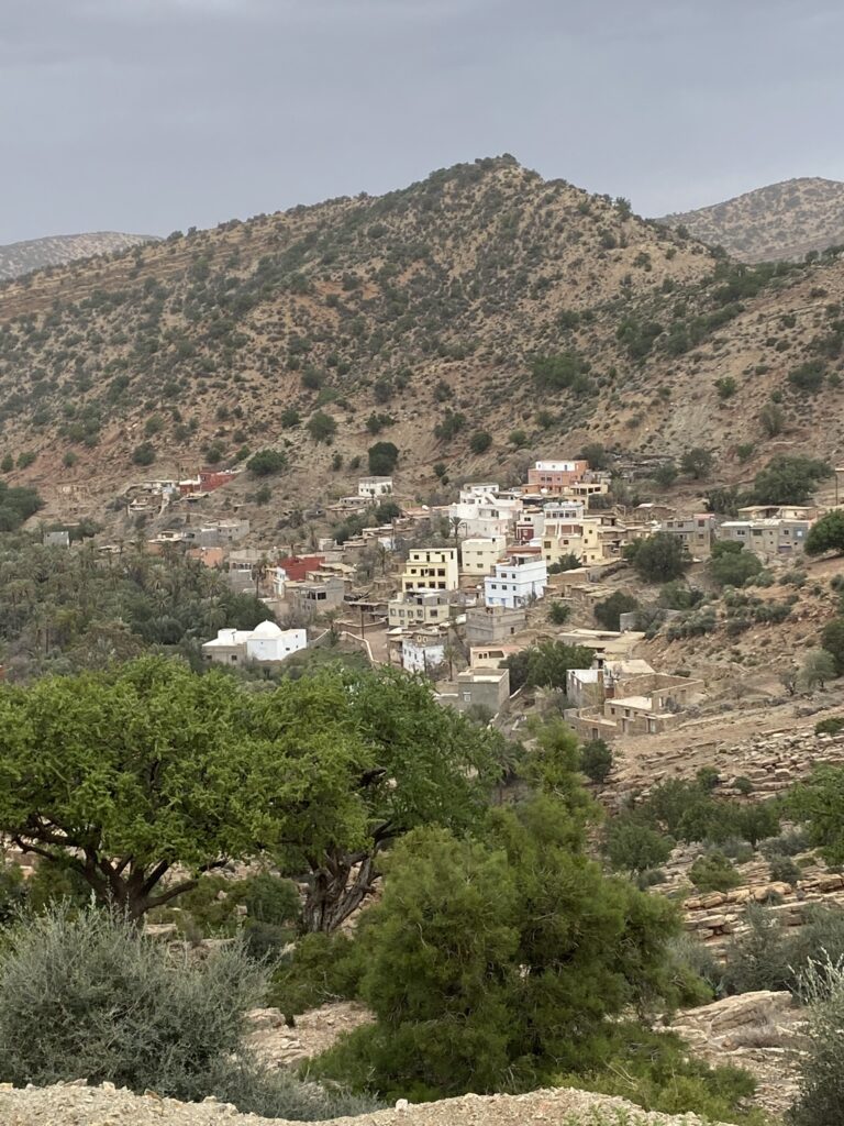 Berber village high up in the Atlas mountains