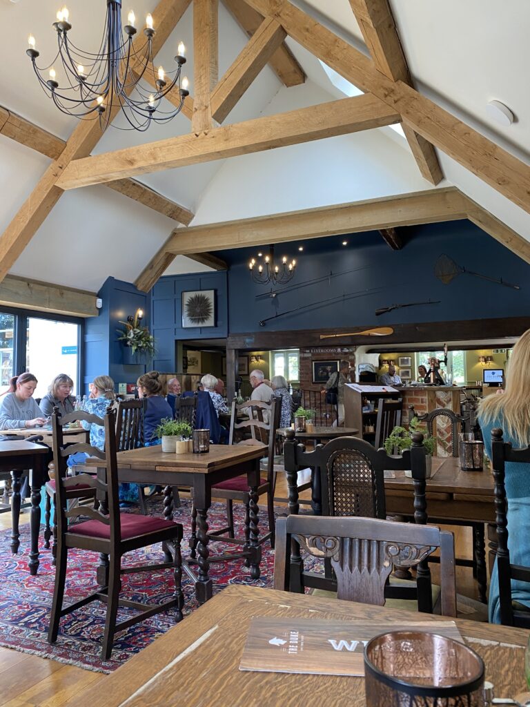 The conservatory in The Duke on the Test Inn.