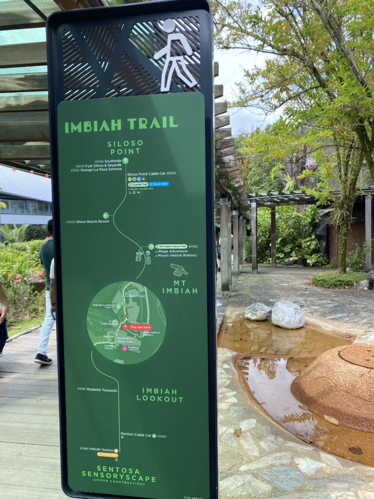 Imbiah trails map Sentosa