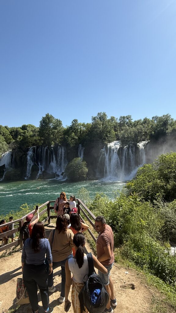View point Kravica Waterfalls Bosnia