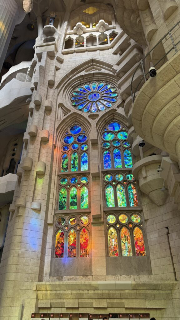 Sagrada FamÃlia Gaudi's masterpiece in Barcelona stained glass windows